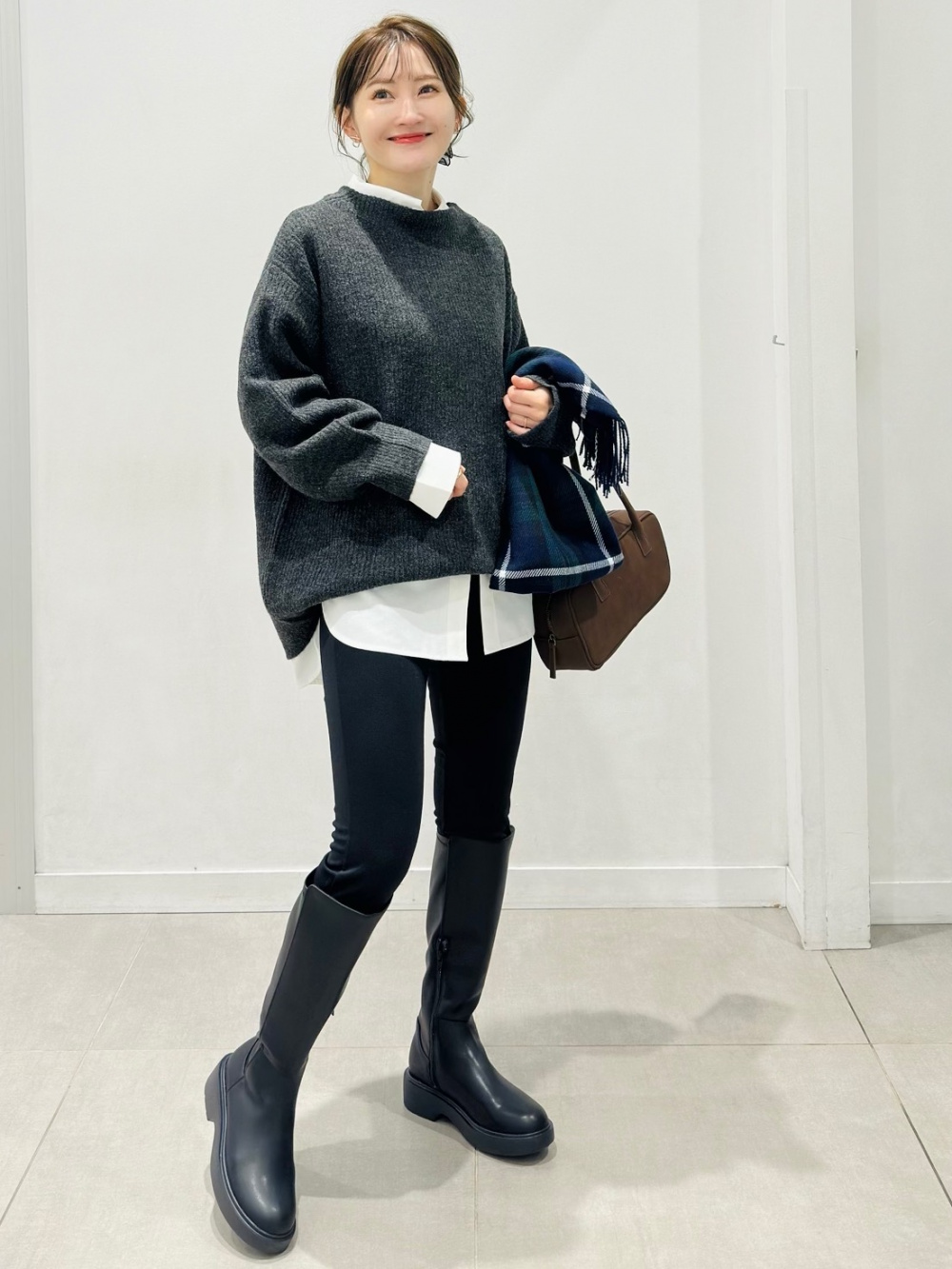 2ピースシャツミニワンピースセット by rokh、ウルトラストレッチ