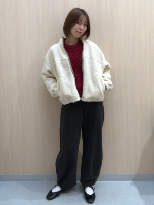 GU公式 | ボアフリースブルゾン+X