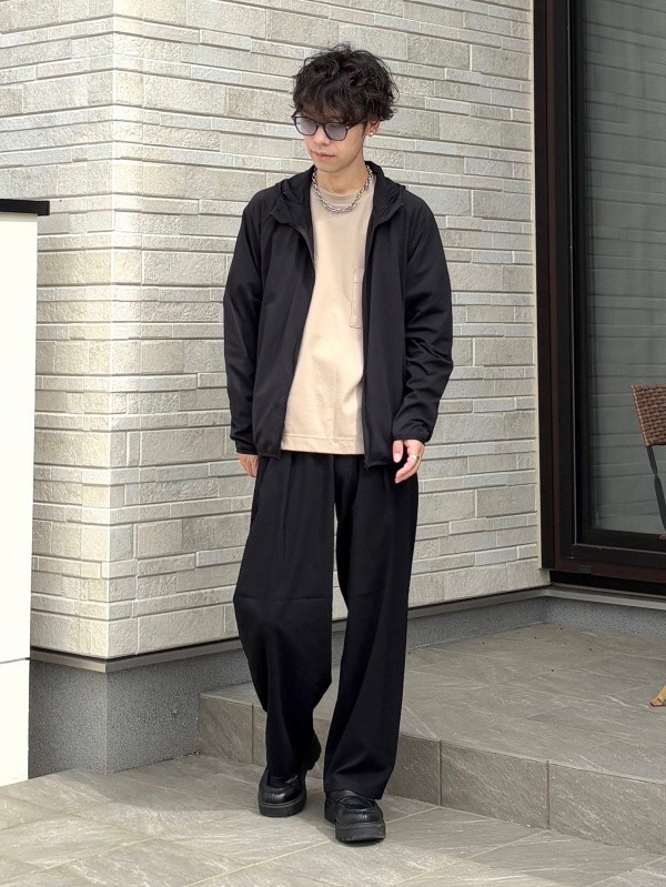 バレルレッグスラックス(丈標準70.0～74.0cm)（メンズ）の着用