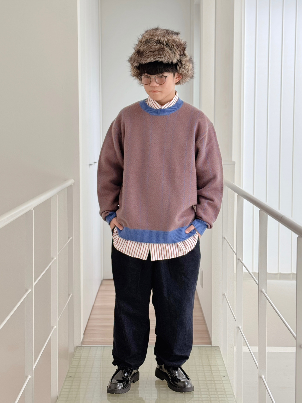 デニムキャロットパンツ(丈標準69.5～73.5cm)」の着用コーディネート