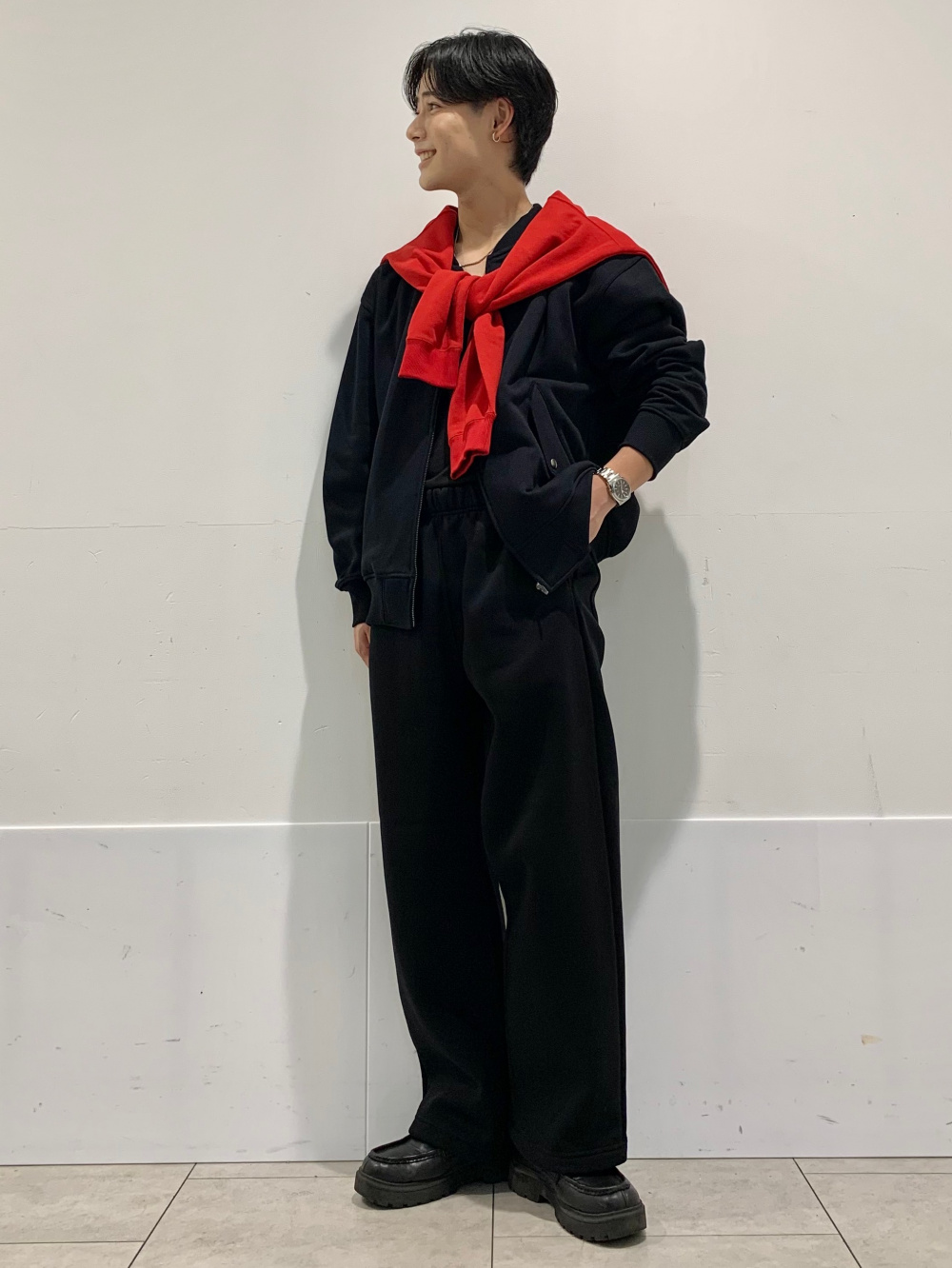 Cotton Color Ribbed Tank Top、Puff Sweat Full-Zip Hoodie」| GU的穿