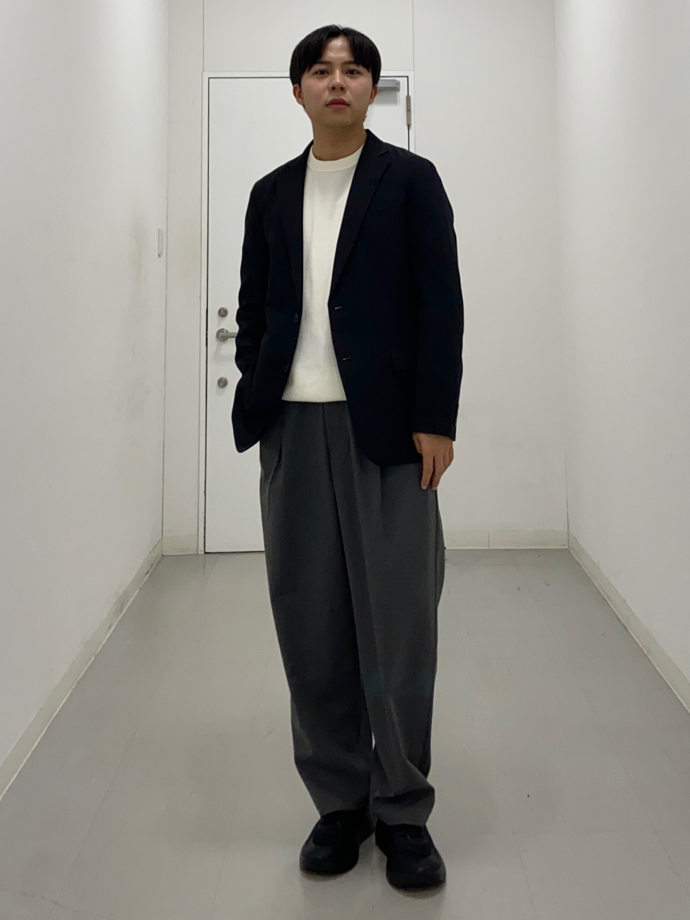 ウォッシャブルテーラードジャケットSW(セットアップ可能)、コットン