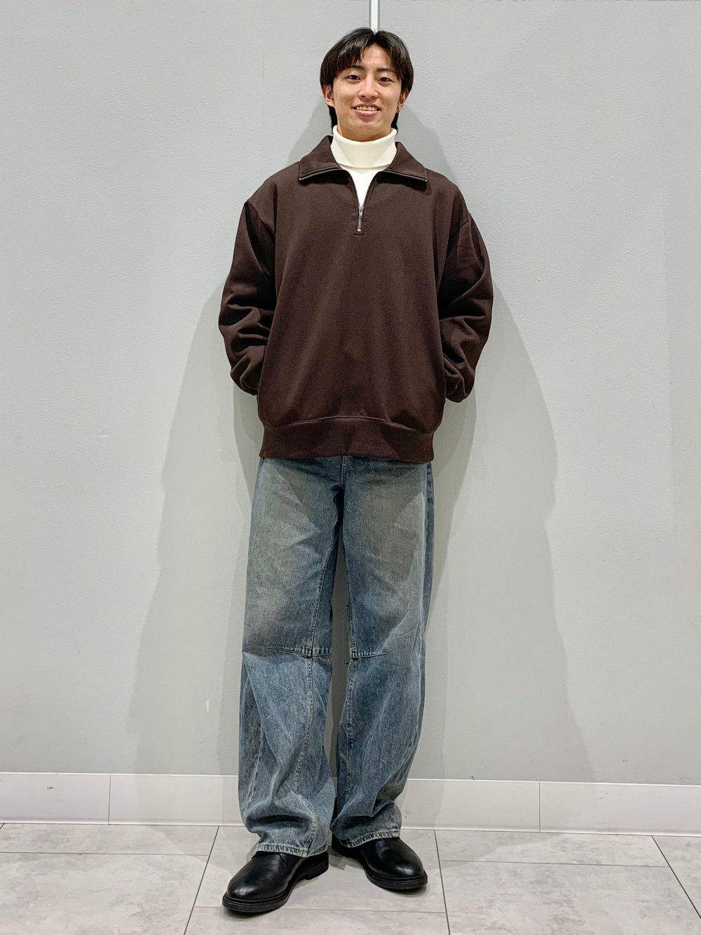 Undercover ハーフジップジャケット ヘビーウェイトスウェットハーフジッププルオーバー、ジップアップ