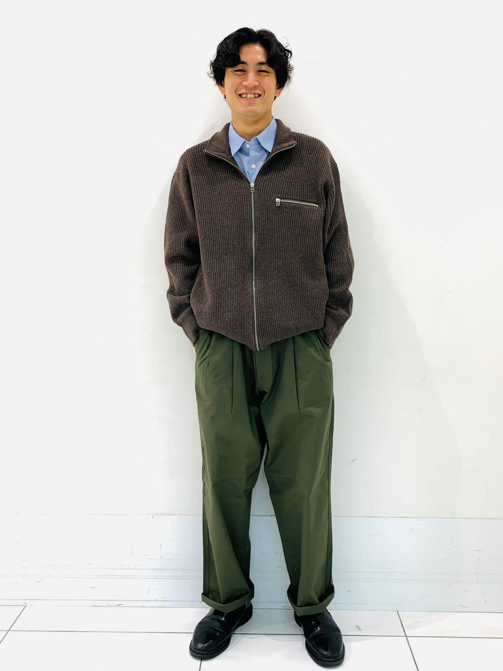 Rib Stitched Full-Zip Knitted Jacket」| GU的穿搭理念