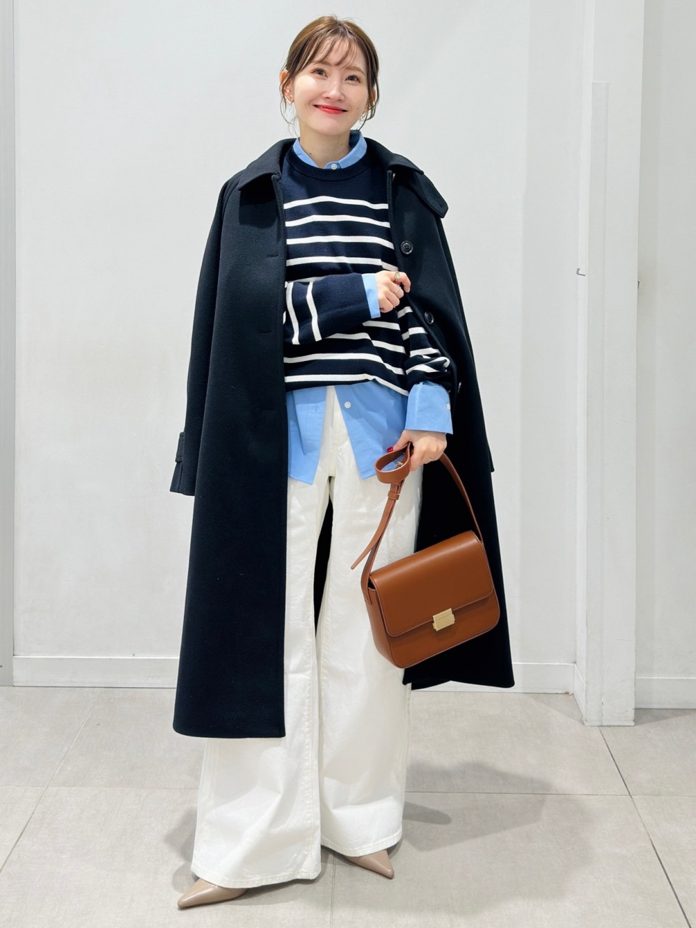 Cozy Melton Balmacaan Coat、Tweedy Knitted Cardigan」| GU的穿搭理念