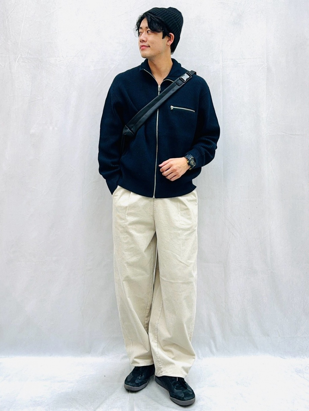 Rib Stitched Full-Zip Knitted Jacket、Easy Care Broadcloth Shirt