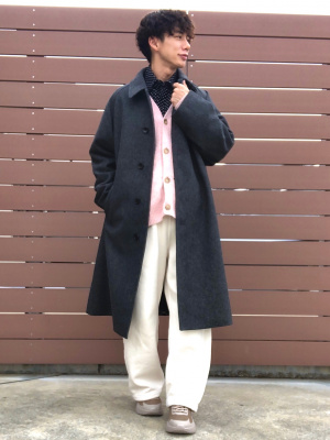 Men's COZY MELTON Balmacaan Coat | GU US