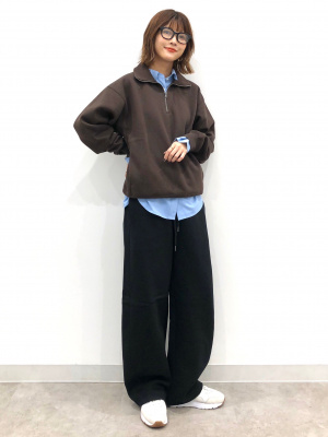 GU公式 | ヘビーウェイトスウェットハーフジッププルオーバー