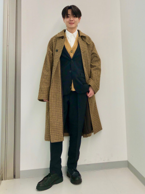 COZY MELTON Balmacaan Coat | GU US