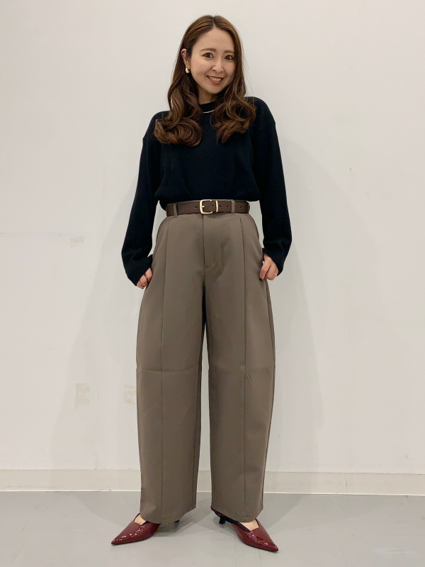 Brushed Wide Tapered Pants/Q」的穿搭靈感｜GU