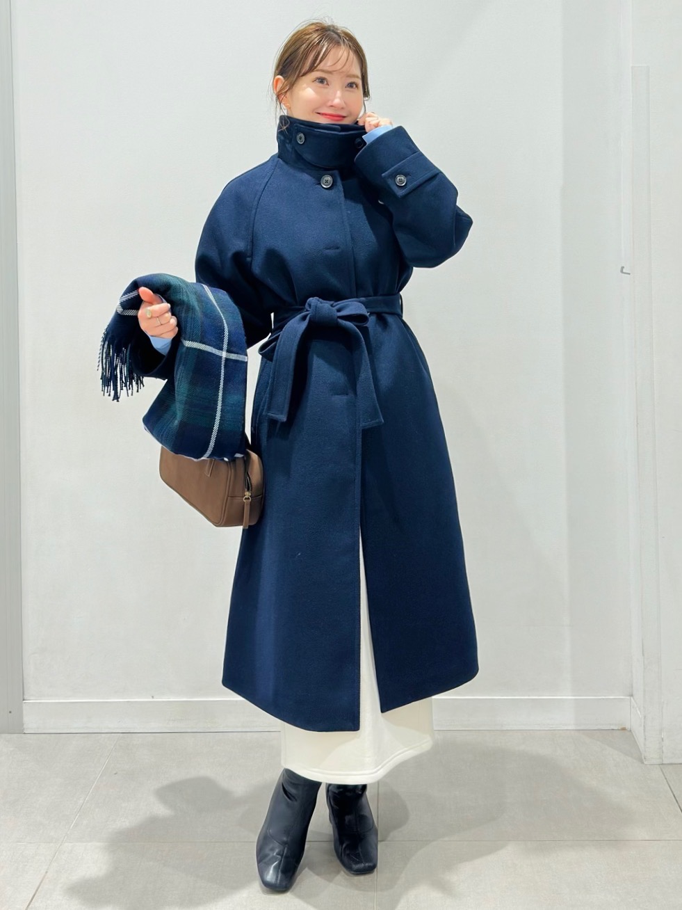 ソフトコットンクルーネックT(長袖)、リリヤーンクルーネックセーター