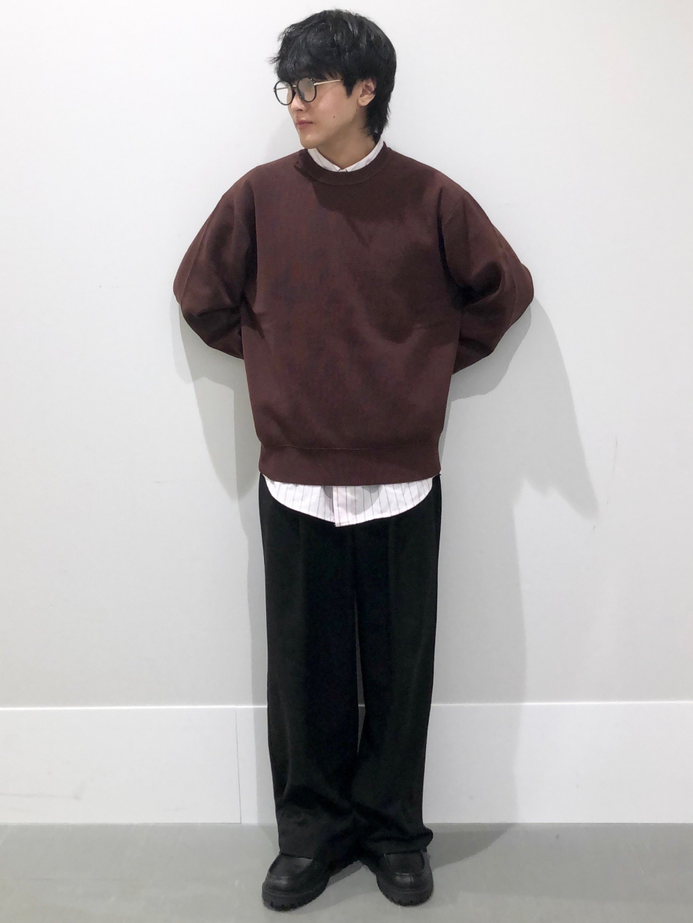 パデッドシェルパーカ ENGINEERED GARMENTS、スウェットライクニット