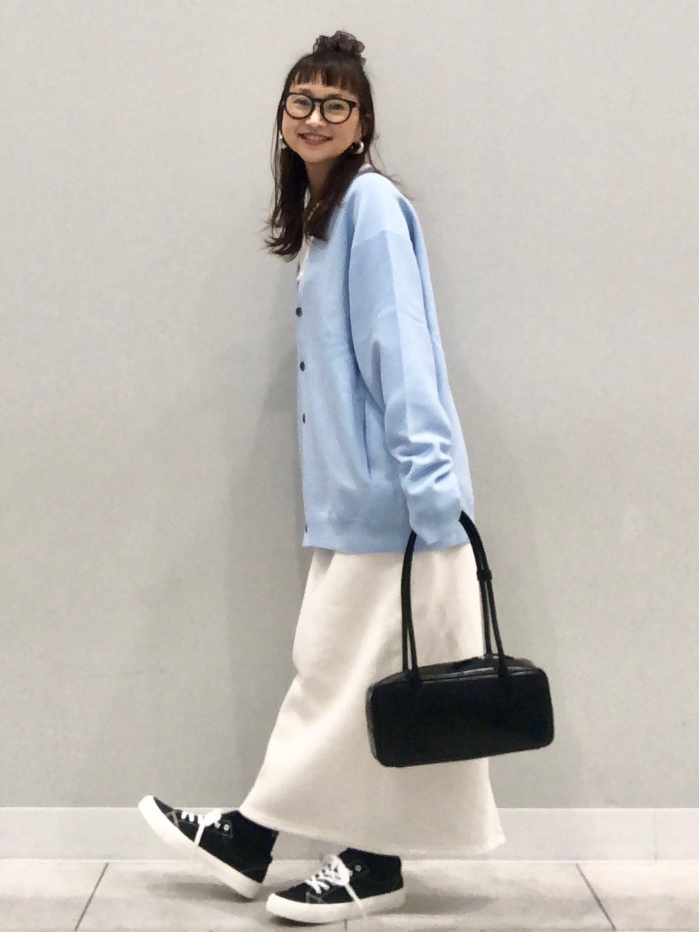 スウェットジョガーパンツ、ウォッシュドワッフルボクシーT(5分袖