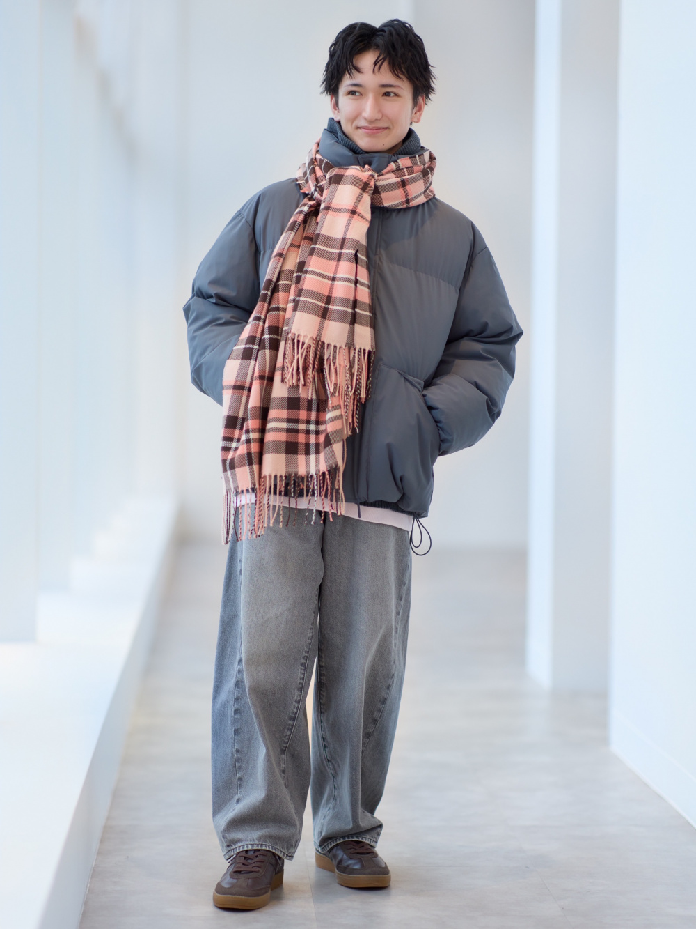 パデッドシェルパーカ ENGINEERED GARMENTS、スウェットライクニット