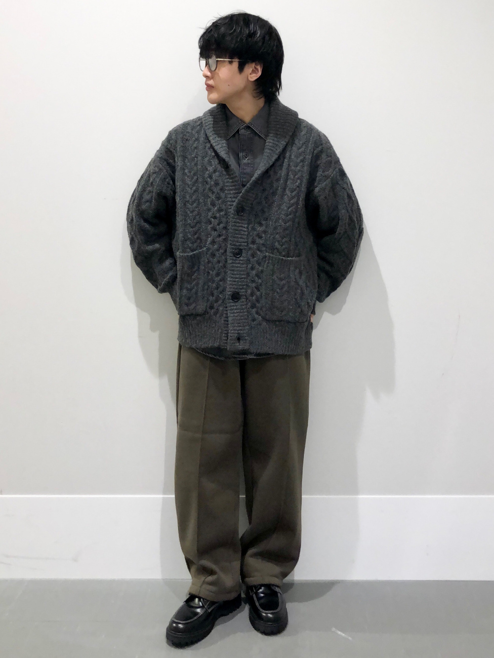 ヘビーウェイトスウェットパンツ ENGINEERED GARMENTS、ケーブル 