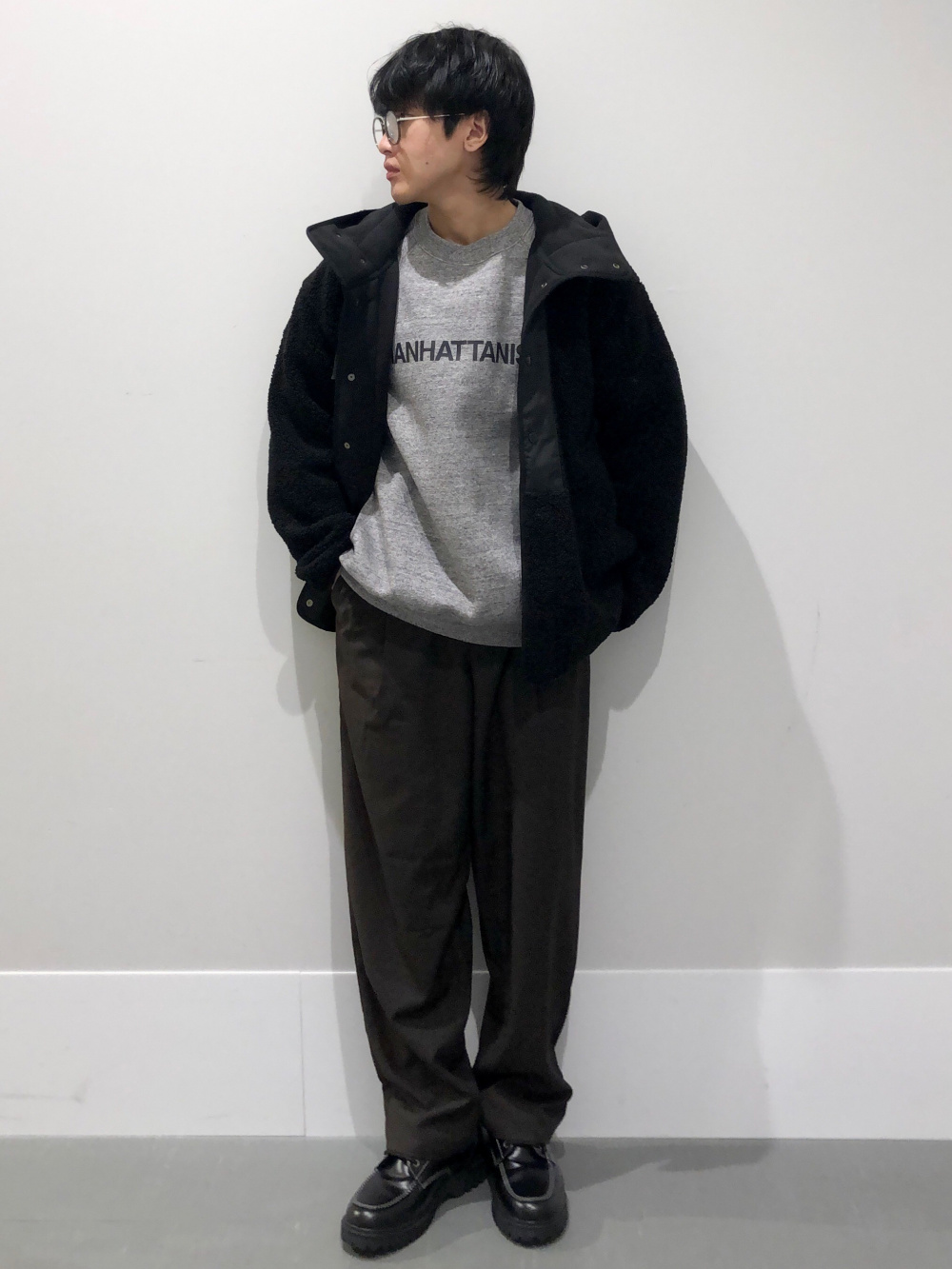 ヘビーウェイトスウェットプルオーバー ENGINEERED GARMENTS、ボア