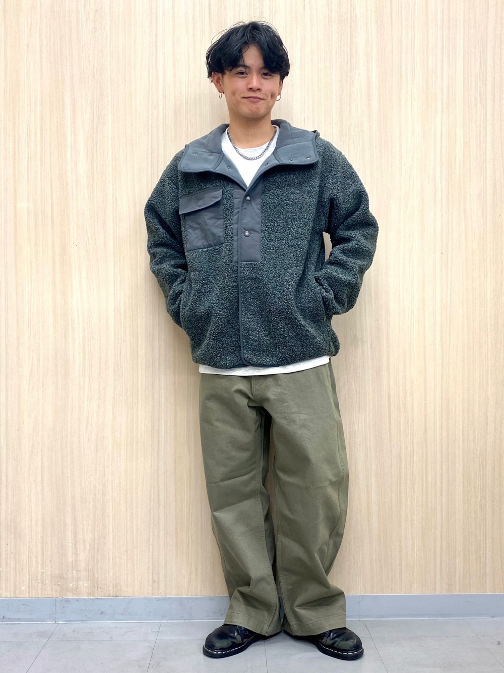 ENGINEERED GARMENTS ボアフリーストップス ヘビーウェイトスウェットプルオーバー、ボアフリーススナップパーカ