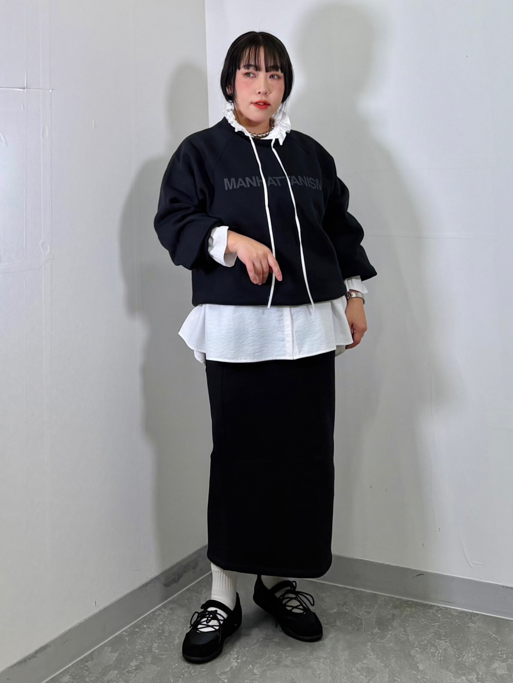 ヘビーウェイトスウェットナロースカート(24年商品)(丈標準82.5～89.5