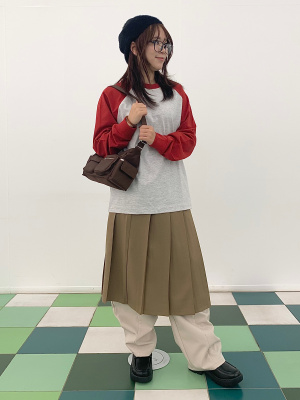 GU公式 | ラッププリーツミディスカート+E