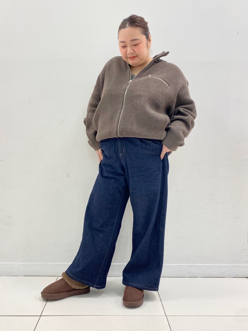 Rib Stitched Full-Zip Knitted Jacket」| GU的穿搭理念