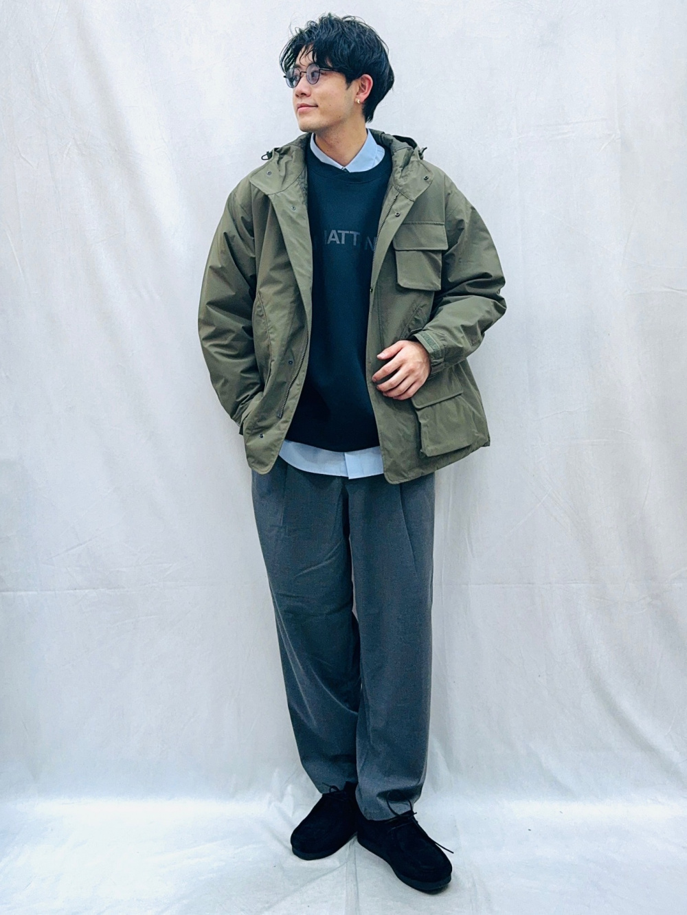 ヘビーウェイトスウェットプルオーバー ENGINEERED GARMENTS、パデッド