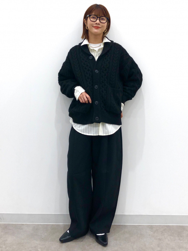 Brushed Wide Tapered Pants/Q」的穿搭靈感｜GU