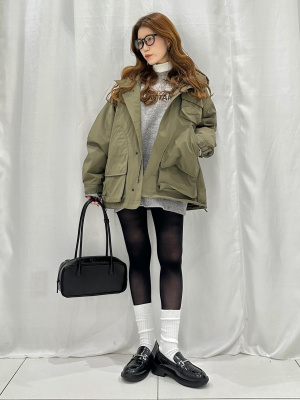 GU ENGINEERED GARMENTS パデッドシェルパーカ パデッドシェルパーカ ENGINEERED GARMENTS、スウェットライクニット