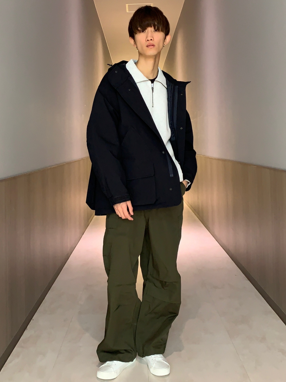 GU パデッドシェルパーカ ENGINEERED GARMENTSネイビー XS 噂の「GU