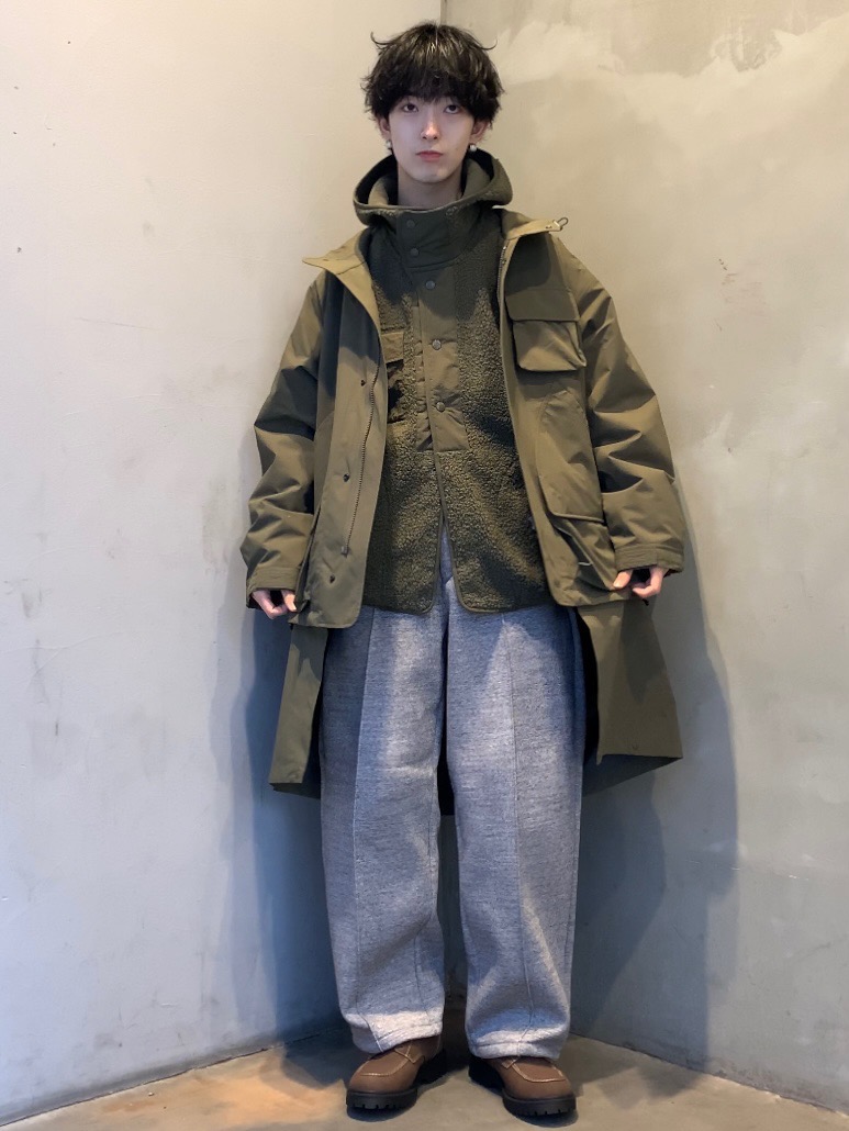 ヘビーウェイトスウェットパンツ ENGINEERED GARMENTS、パデッドシェル