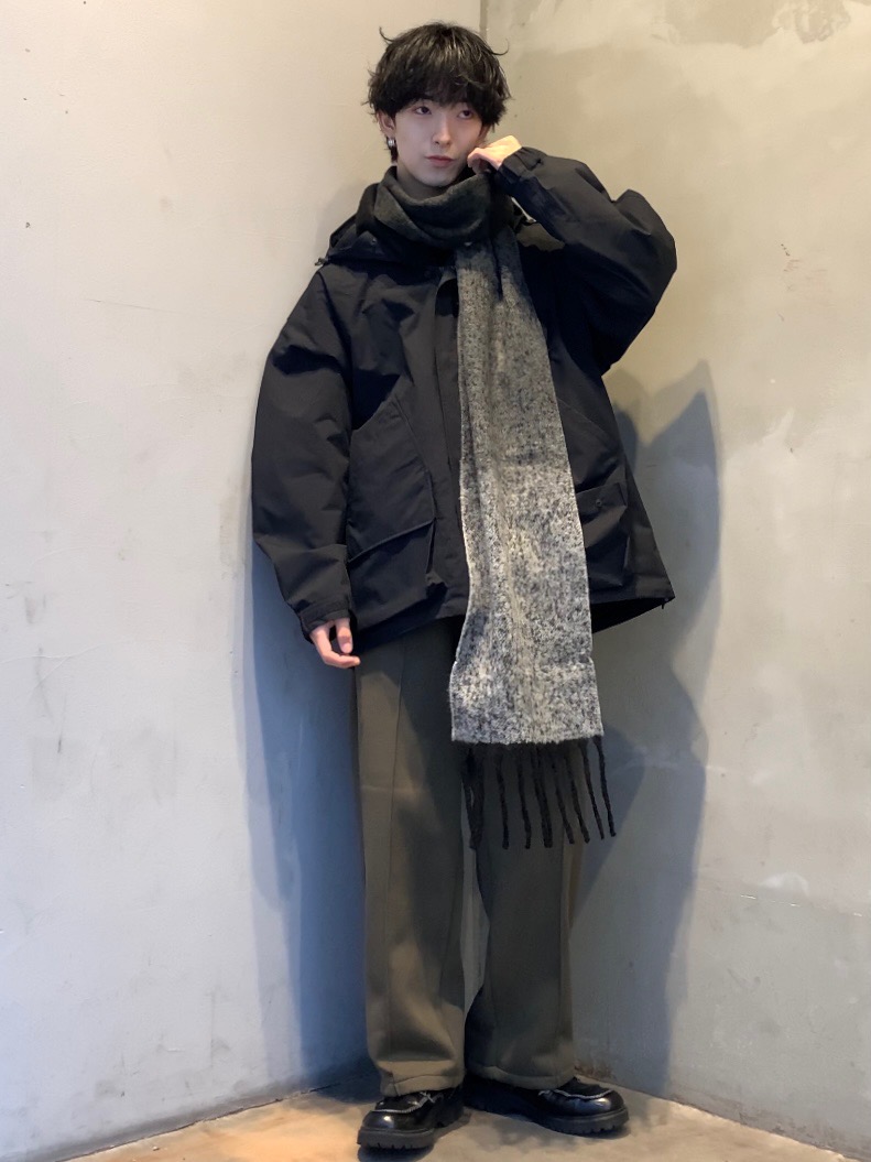 パデッドシェルパーカ ENGINEERED GARMENTS、スウェットライクニット