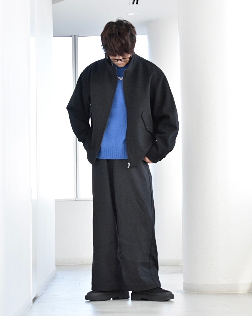 ジーユー GU ブルゾンジャケット　ワイドスラックス　上下セットアップ　新品 ジーユー GU ブルゾンジャケット ワイドスラックス 上下セットアップ