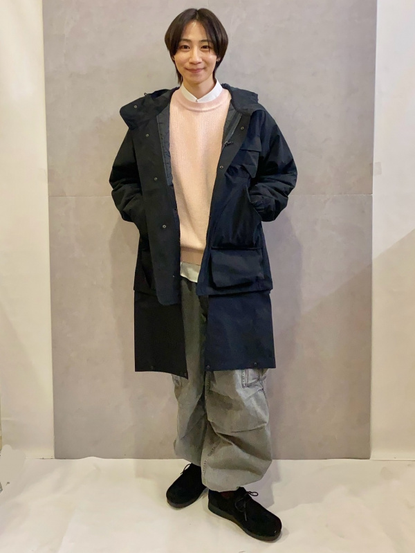 パデッドシェルパーカ ENGINEERED GARMENTS、リリヤーンクルーネック