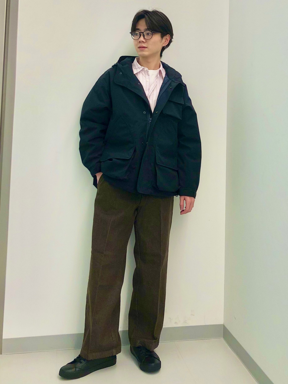 Cotton Zip Up Jacket、Twill Wide Straight Pants」| GU的穿搭理念