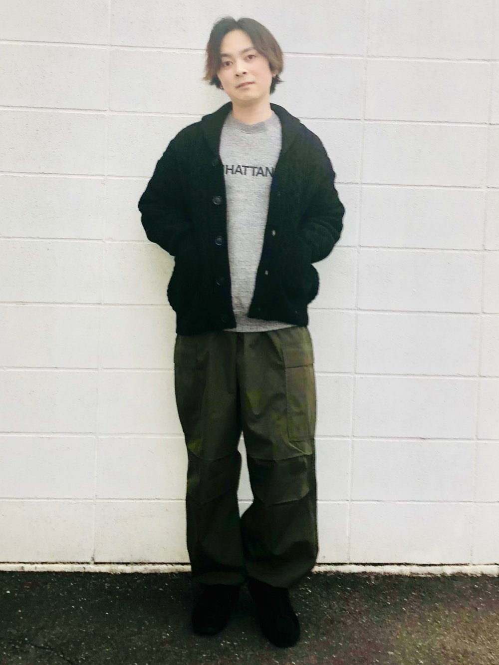 ヘビーウェイトスウェットプルオーバー ENGINEERED GARMENTS、ケーブル 