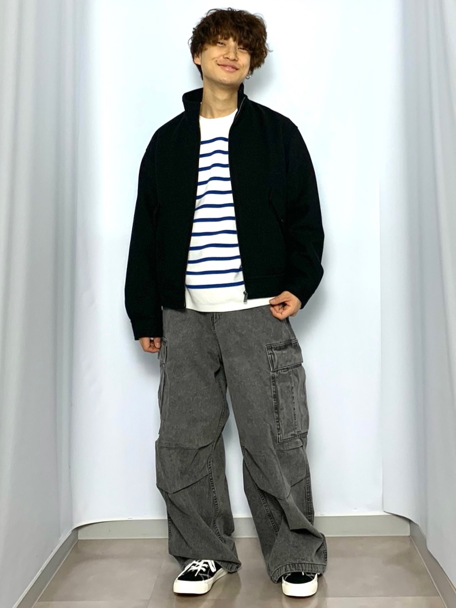 フルジップニットジャケット by rokh、イージーケアブロードシャツ(柄