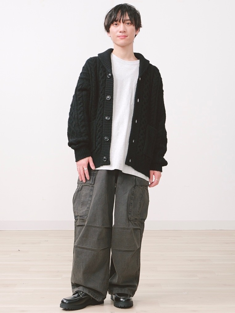 フルジップニットジャケット by rokh、イージーケアブロードシャツ(柄