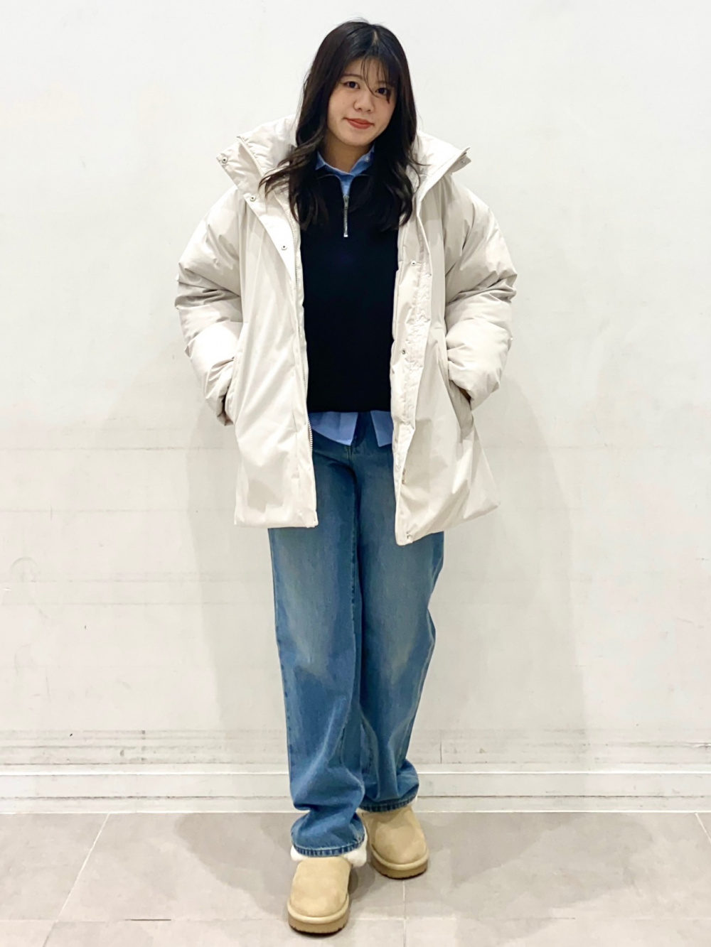 Warm Padded Stitchless Coat、Heavy Weight Sweat Half-Zip Pullover