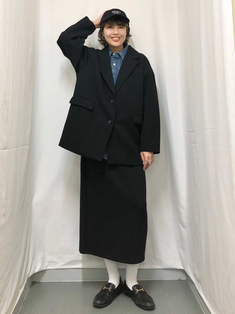 コージーメルトンハーフコート」の着用コーディネート| ジーユー