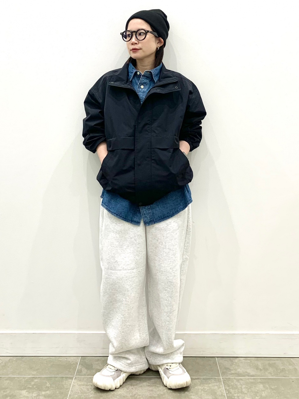 ヘビーウェイトスウェットワイドストレートパンツ(丈標準69.0～73.0cm