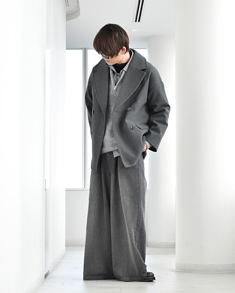 コージーメルトンオーバーサイズハーフコート」の着用コーディネート