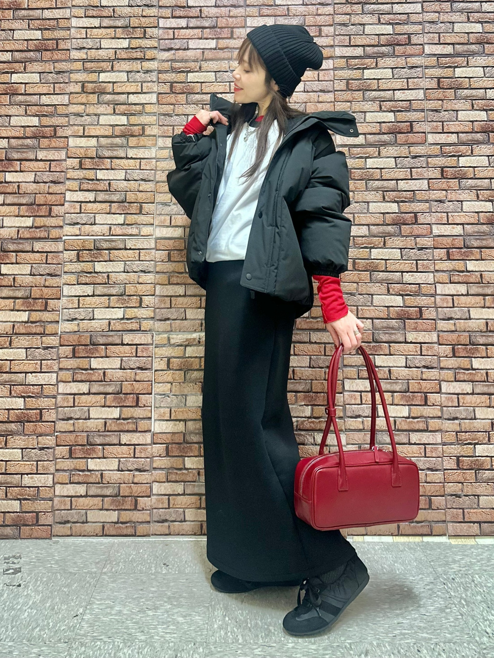 ソフトシアークルーネックT(長袖)、ウォームパデッドフライト