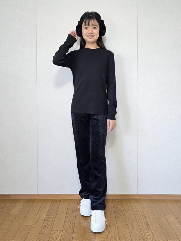 ❁IMH❁様 GU公式 | GIRLSヌクヌクニットコールフレアパンツ