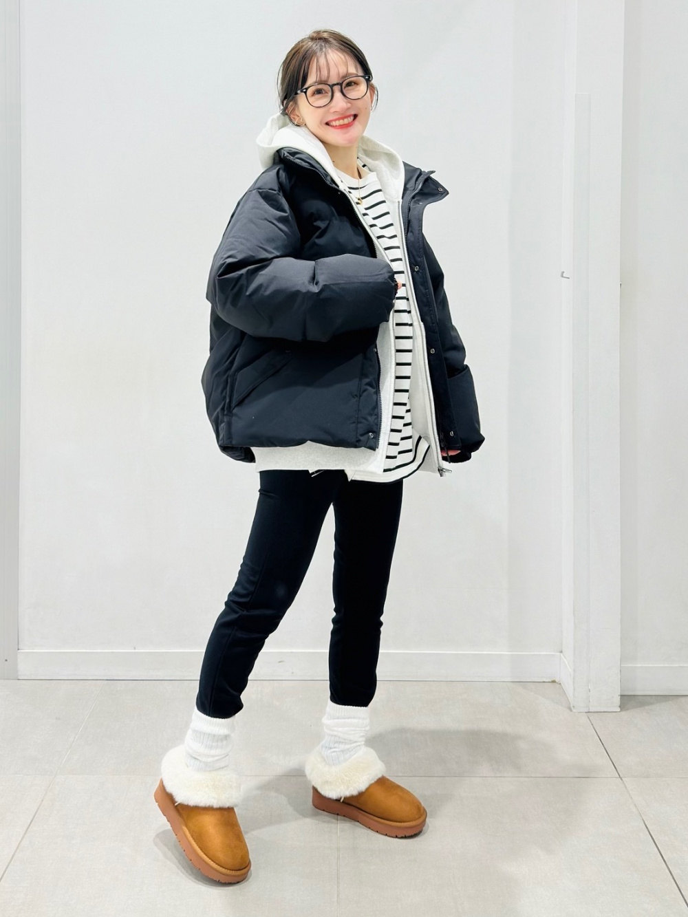 オーバーサイズカーディガン パペットスンスン、ポーチ パペット