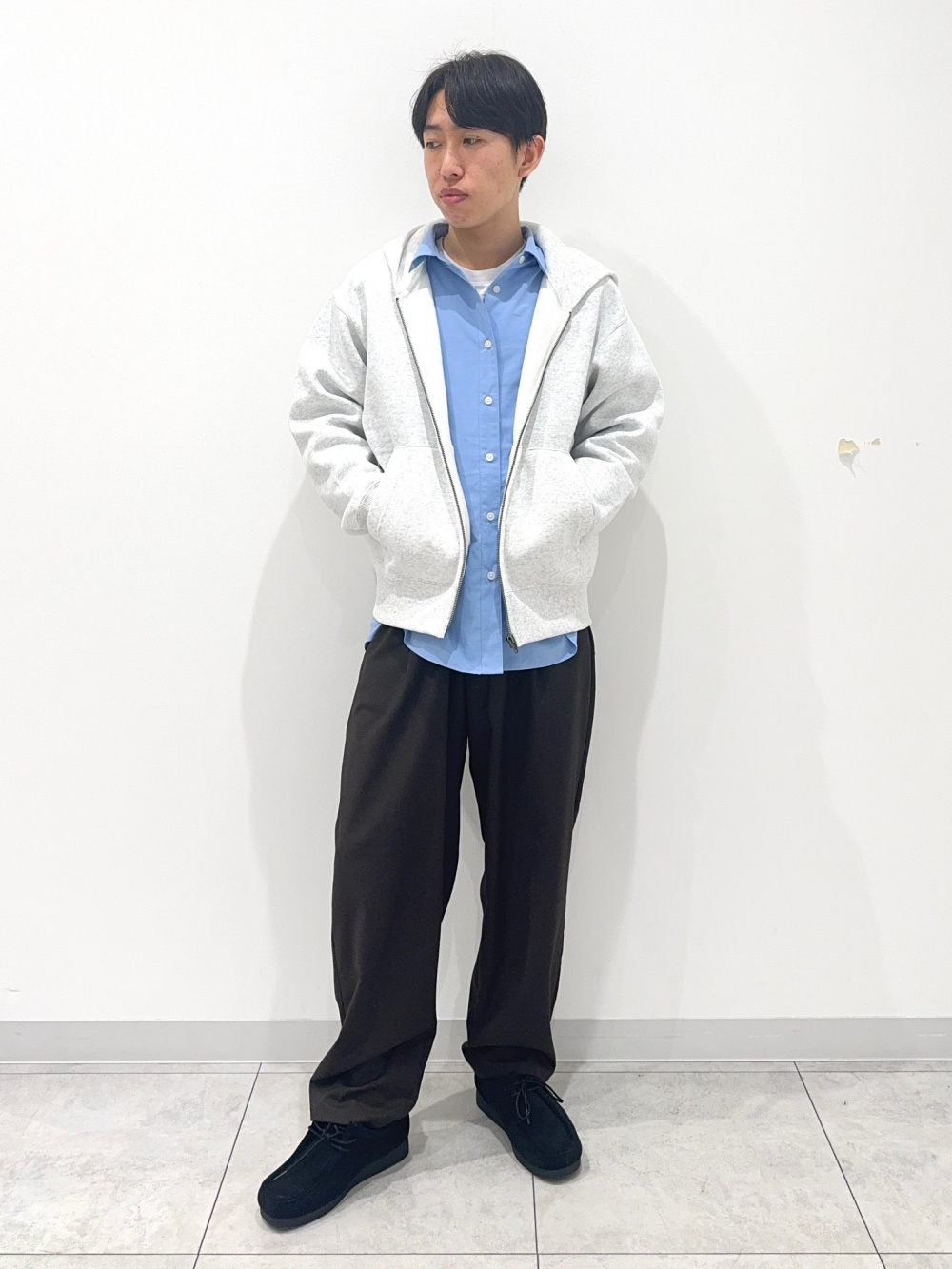 Soft Cotton Crew Neck T-Shirt/L、Heavy Weight Sweat Full-Zip