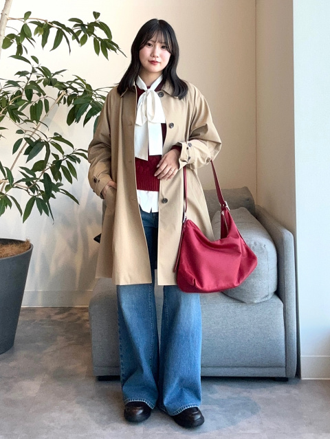 Women's バルマカーンaラインハーフコート outfit ideas｜GU US StyleHint