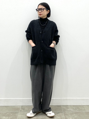 GU公式 | パフニットVネックカーディガン