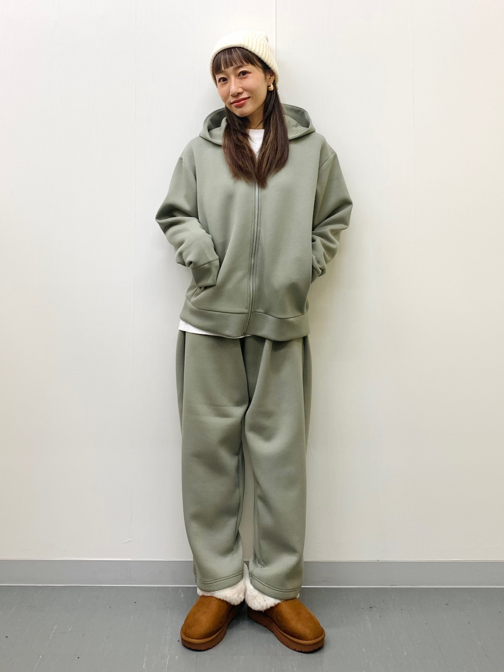 パフスウェットキャロットパンツ(丈標準69.0～73.0cm)、パフスウェット