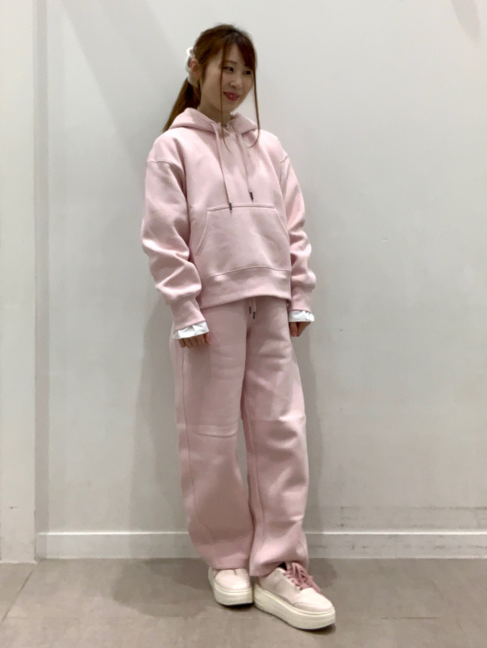 ヘビーウェイトスウェットバレルレッグパンツ(丈標準68.5～72.5cm