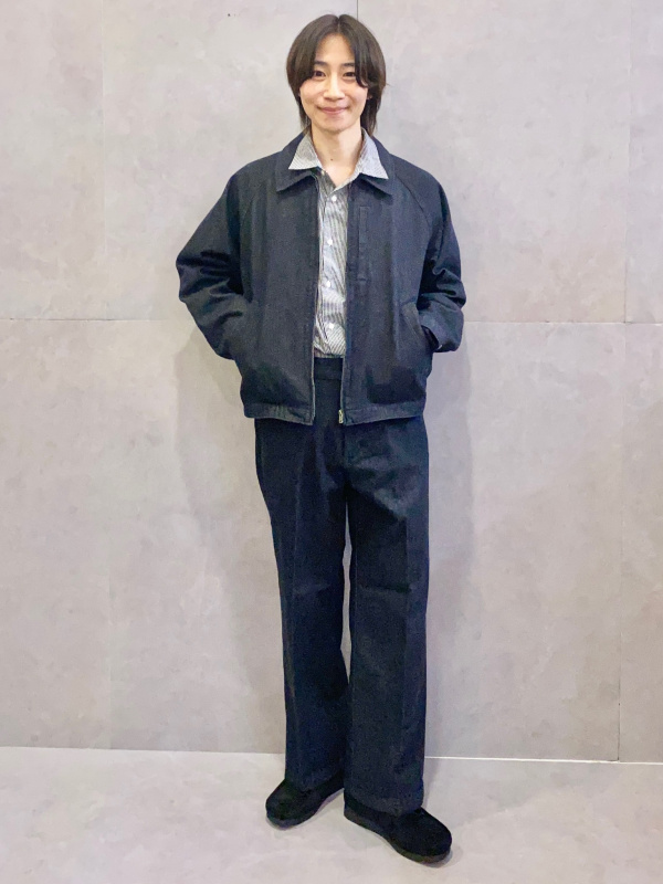 Cotton Zip Up Jacket、Twill Wide Straight Pants」| GU的穿搭理念