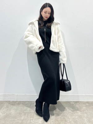 GU公式 | フラッフィーブルゾン